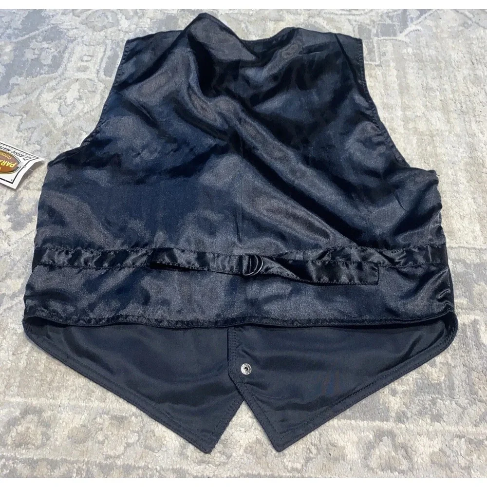 EXCLUSIVE‎ PARAGRAFF Black Mens Vest Size Large Suede Leather NEW WITH DEFECT